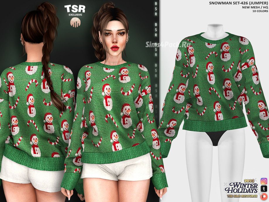 Рождественский комплект для симочек "SNOWMAN SET-426"