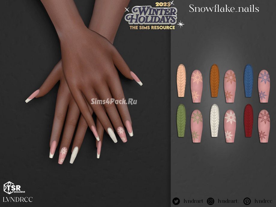 Зимний маникюр "Snowflake Nails"