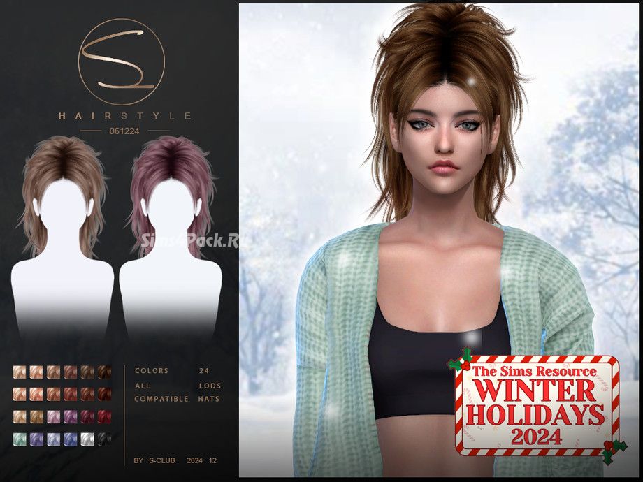 Женская прическа "(WINTER)PONYTAIL HAIRSTYLE 061224"