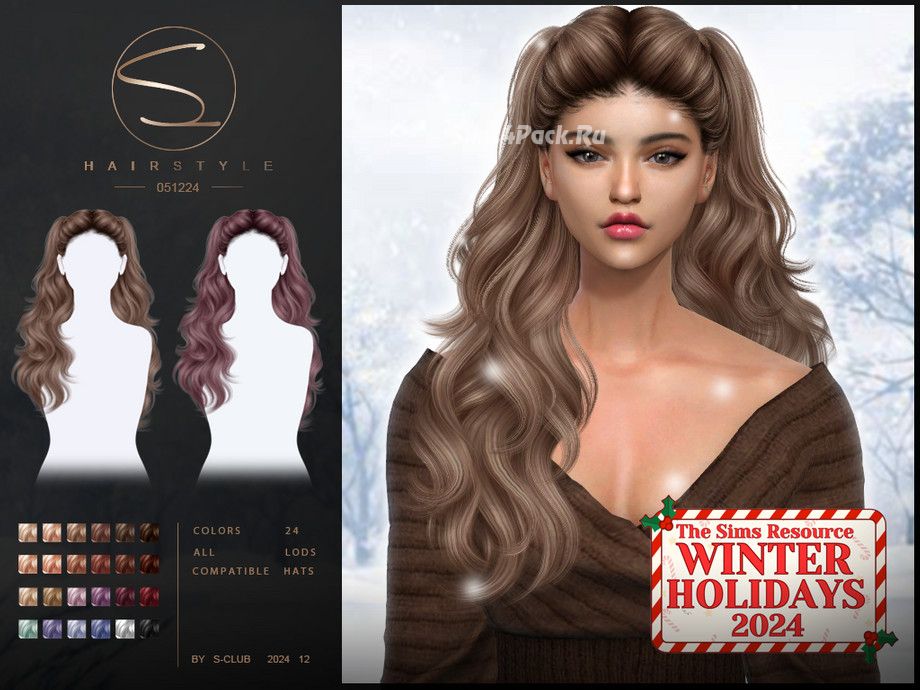Женская прическа "(WINTER)WAVY HAIRSTYLE 051224"
