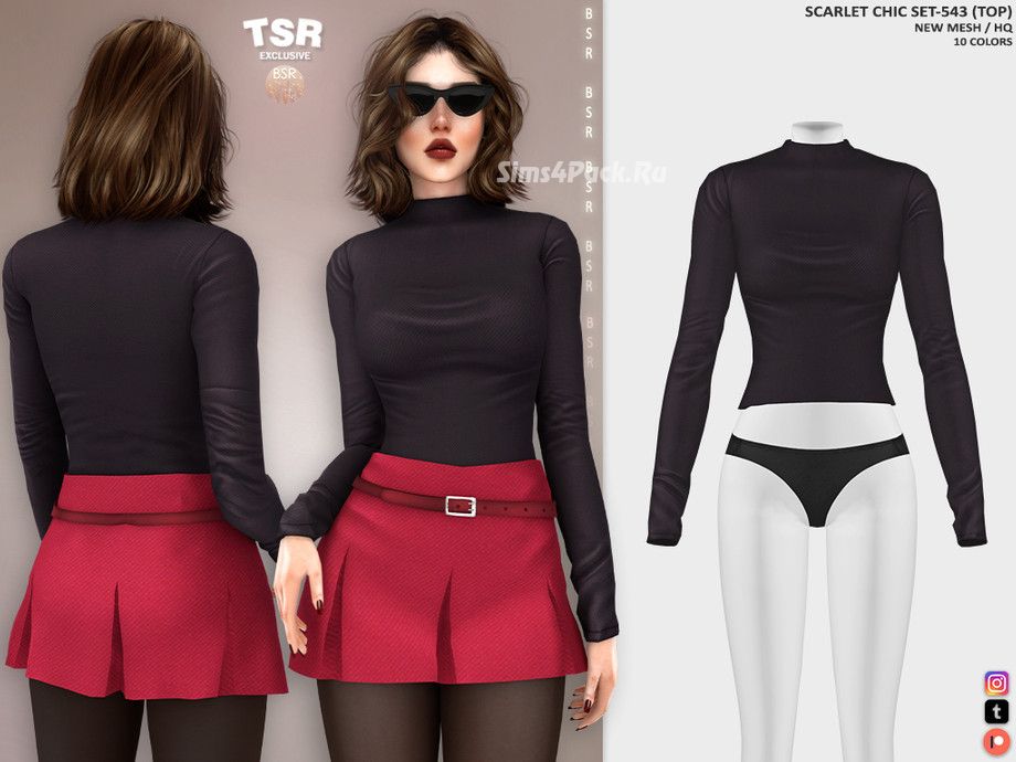 Наряд для симочки "SCARLET CHIC SET-543"