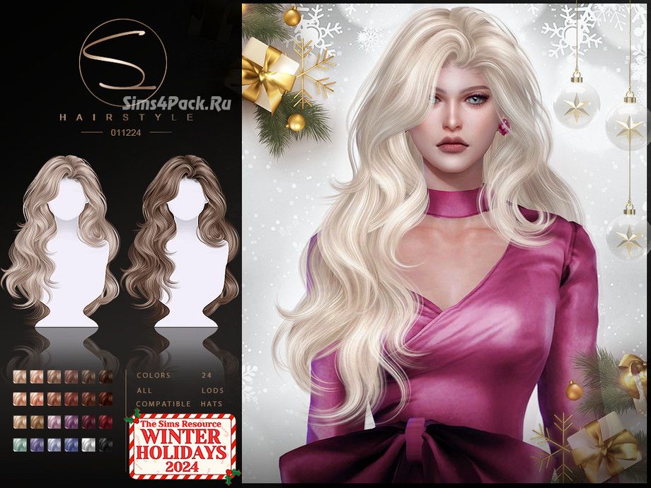 Женская прическа "(WINTER) WAVY HAIRSTYLE 021024"