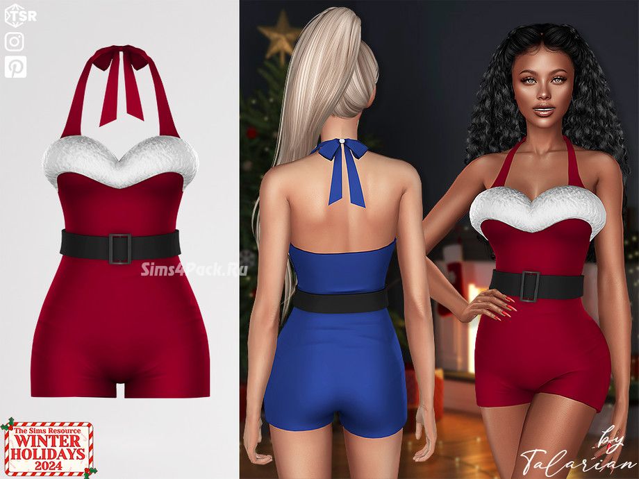 Рождественский ромпер "Lana Jumpsuit"