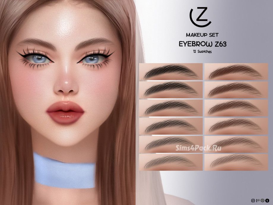 Косметика и генетика "EYEBROW Z63, EYELINER Z53, BLUSH Z128 & LIPSTICK Z473"