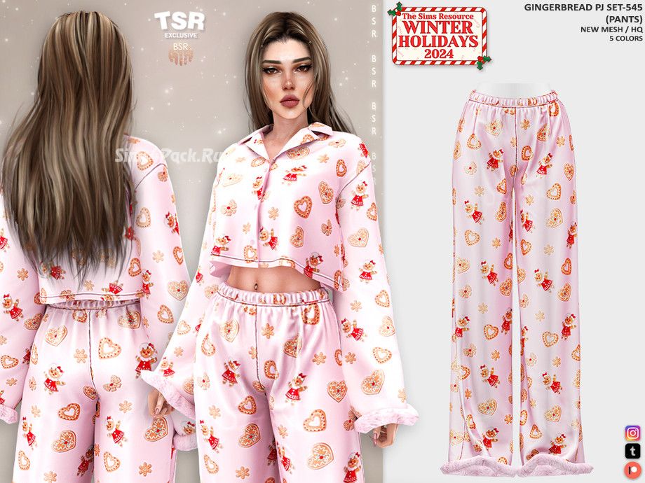 Женская пижама "GINGERBREAD PJ SET-545"