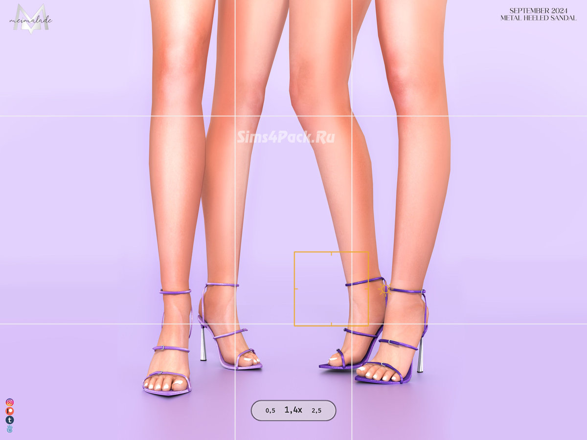 Босоножки "Metal Heeled Sandal"