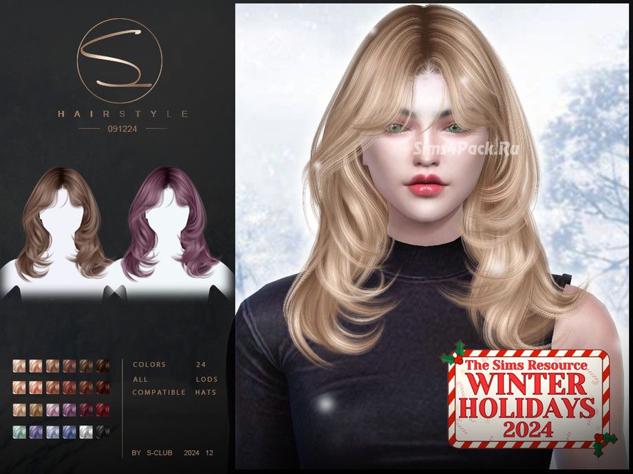 Женская прическа "(WINTER)LONG HAIRSTYLE 091224"