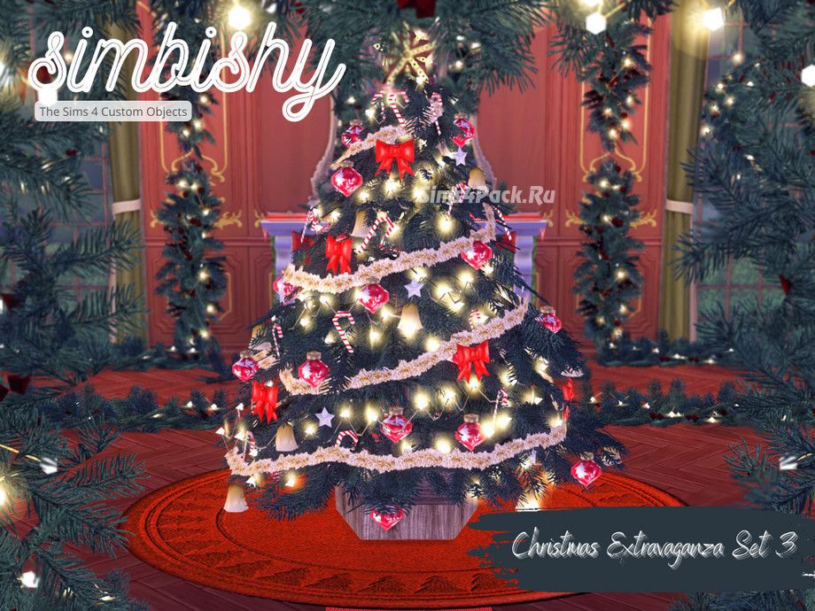 Набор украшений для рождественской ели "Christmas Extravaganza Set 3"