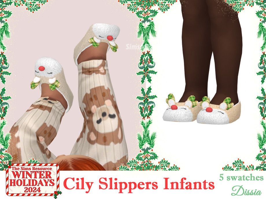 Рождественские тапочки "Cily Slippers"