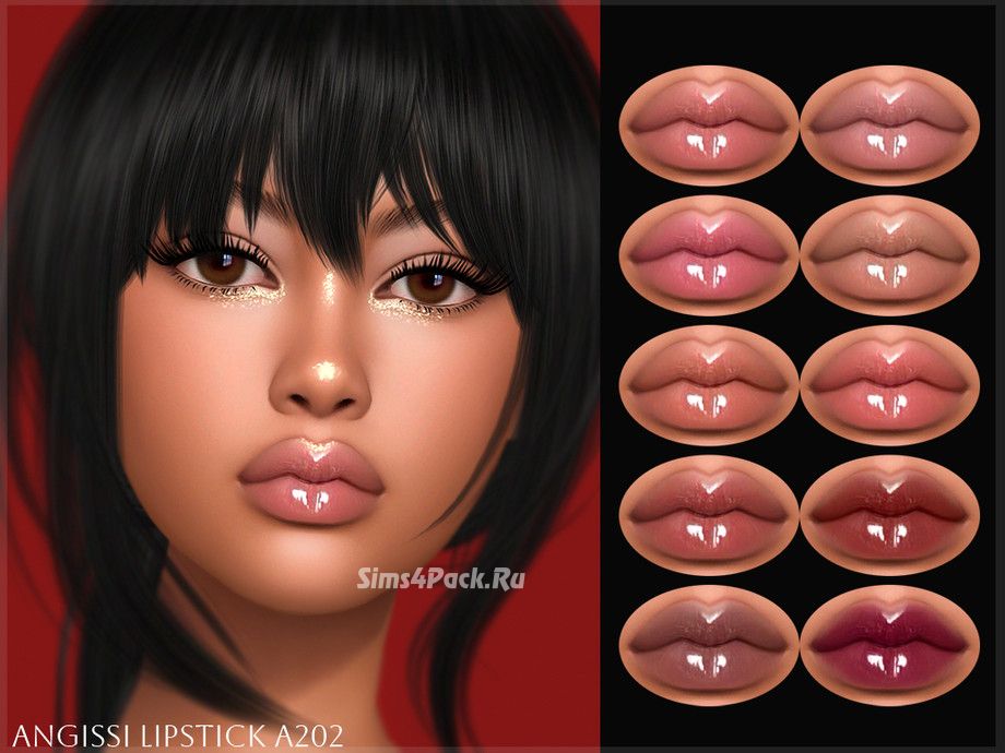 Набор косметики "Lipstick A202 & Face Shine N14"