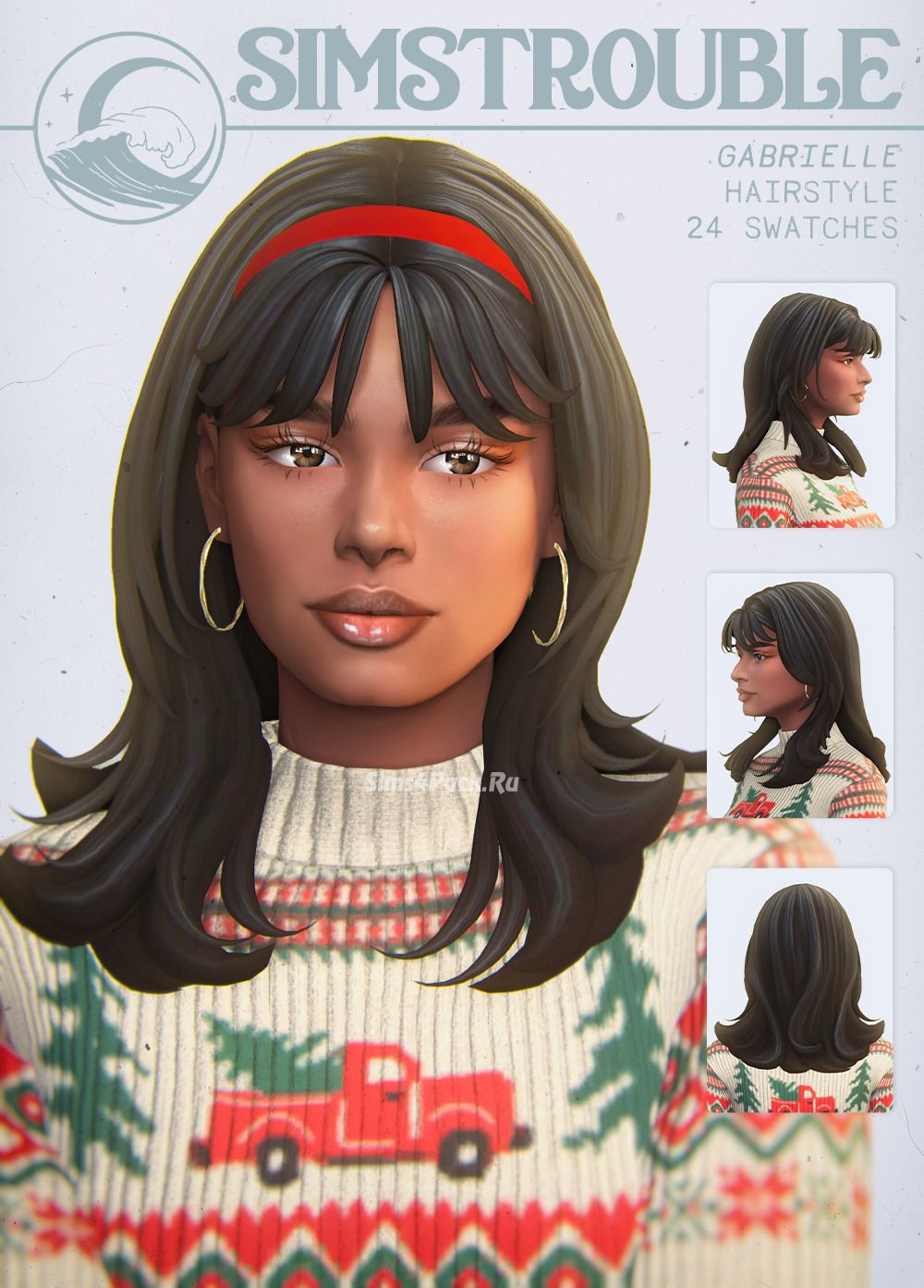 Женская прическа "Gabrielle Hairstyle"