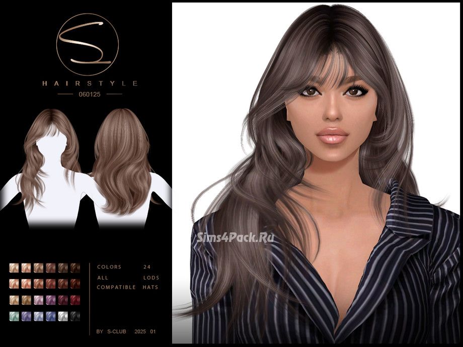 Женская прическа "Long hairstyle 060125"