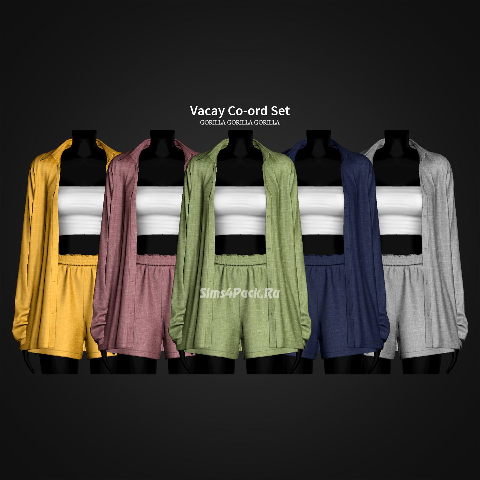 Комплект для отдыха "Vacay Co-ord Set"