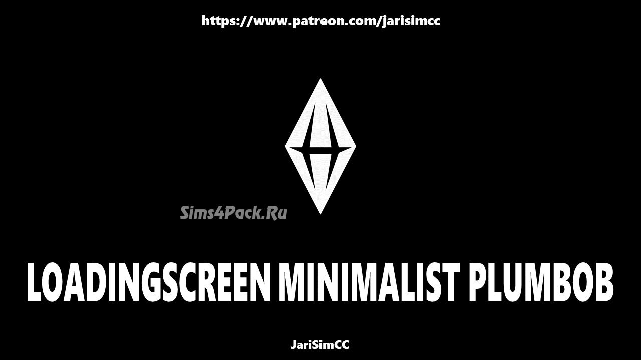 Фон для экрана загрузки "LoadingScreen Minimalist Plumbob"