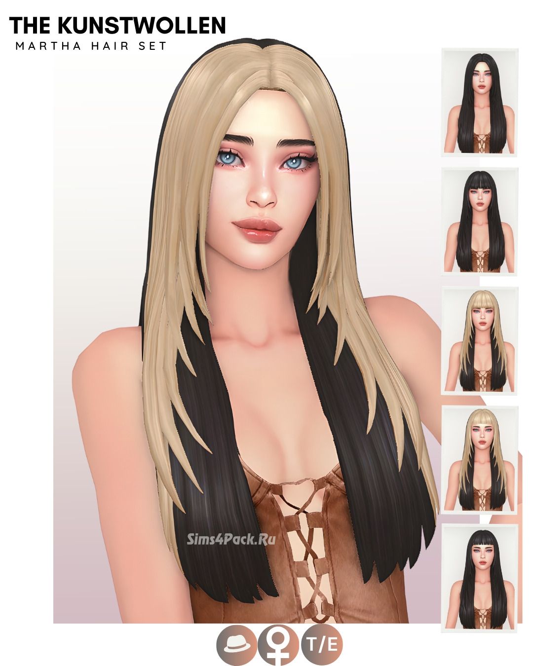 Женская прическа "Martha hairstyle set"