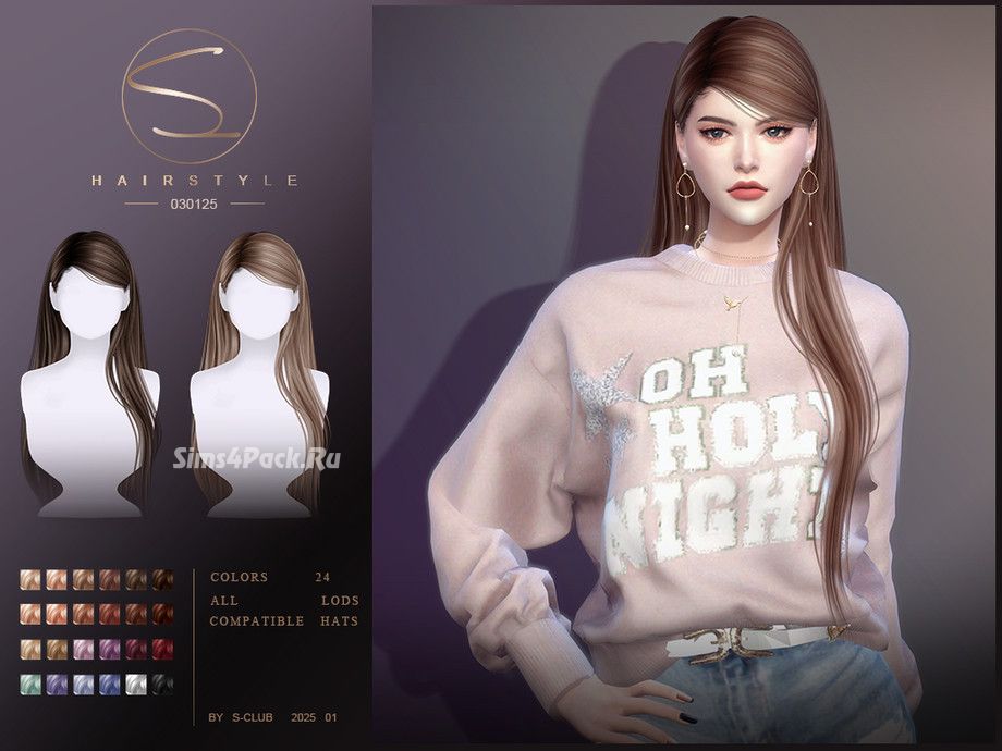 Женская прическа "LONG HAIRSTYLE 030125"