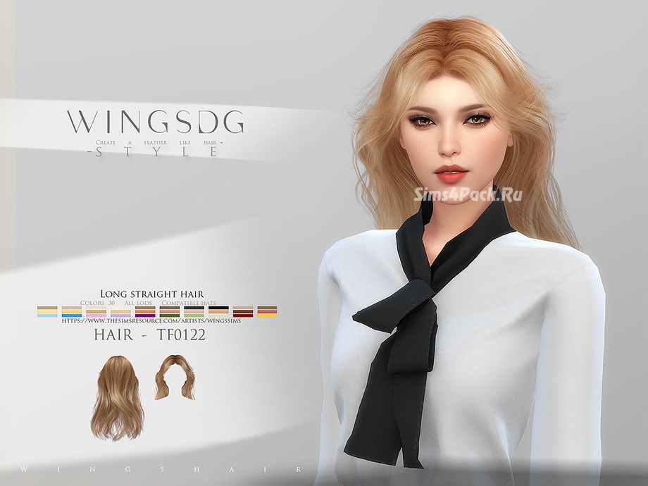 Прическа "WINGS-TF0122-Long straight hair"