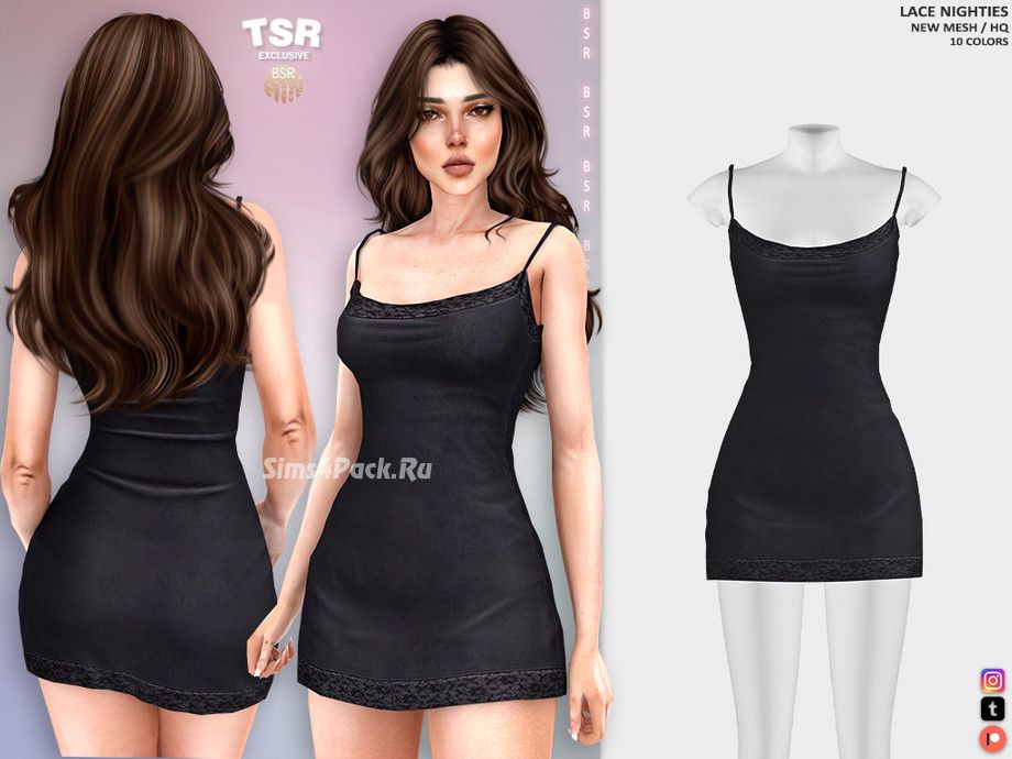 Ночнушка для симочки "LACE NIGHTIE BD1438"