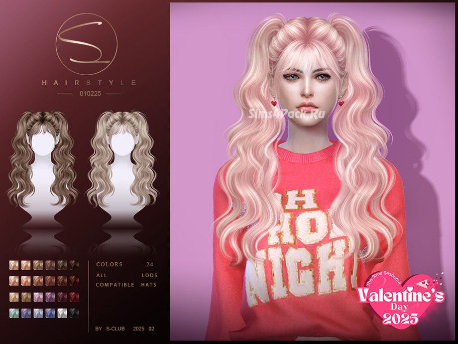 Женская прическа "Double Ponytail hair 010225"