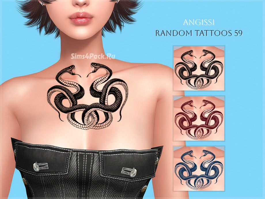 Тату для груди "Random tattoos 59"