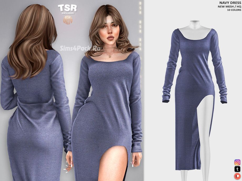 Платье для симочек "NAVY DRESS BD1451"