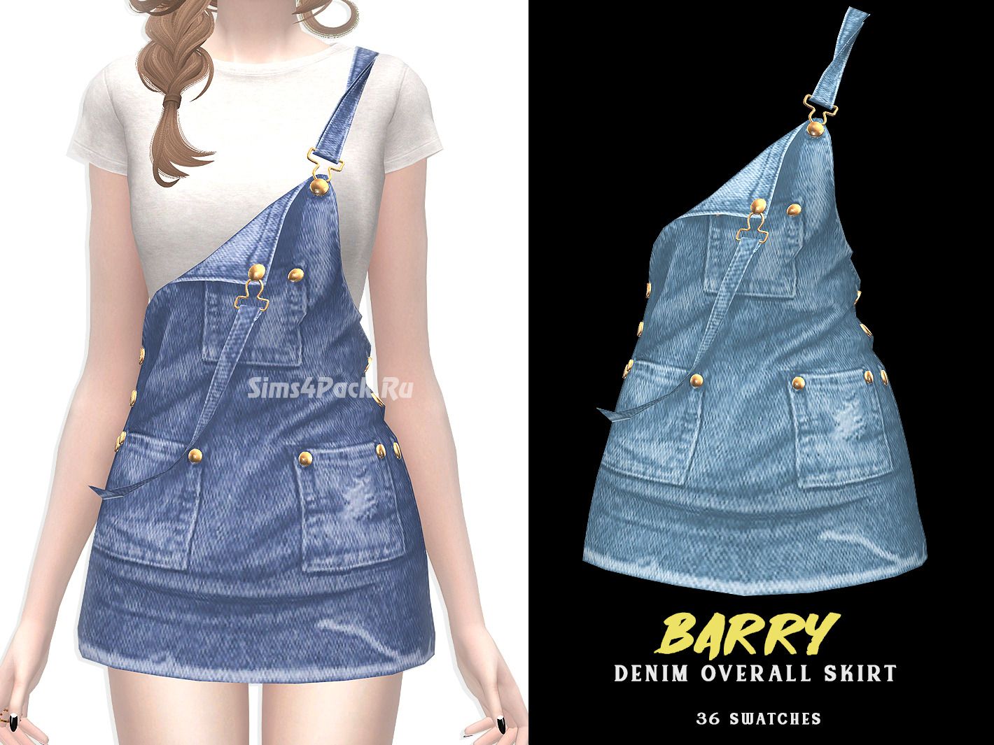 Джинсовый сарафан "Barry Denim Overall Skirt"