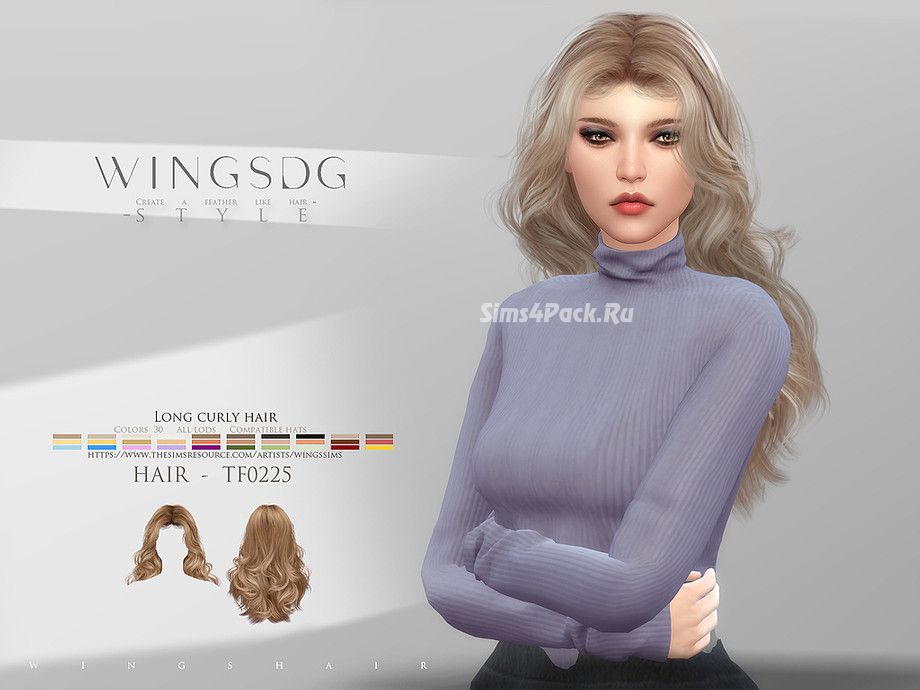 Прическа "WINGS-TF0225-Long curly hair"