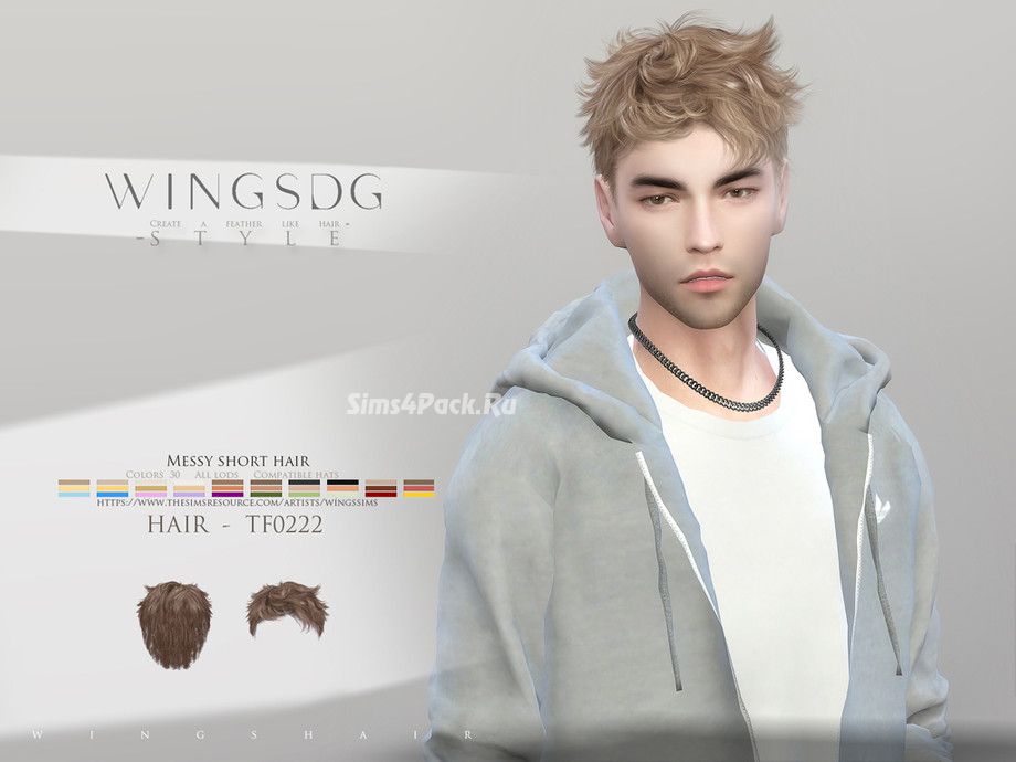 Прическа "WINGS-TF0222-Messy short hair"