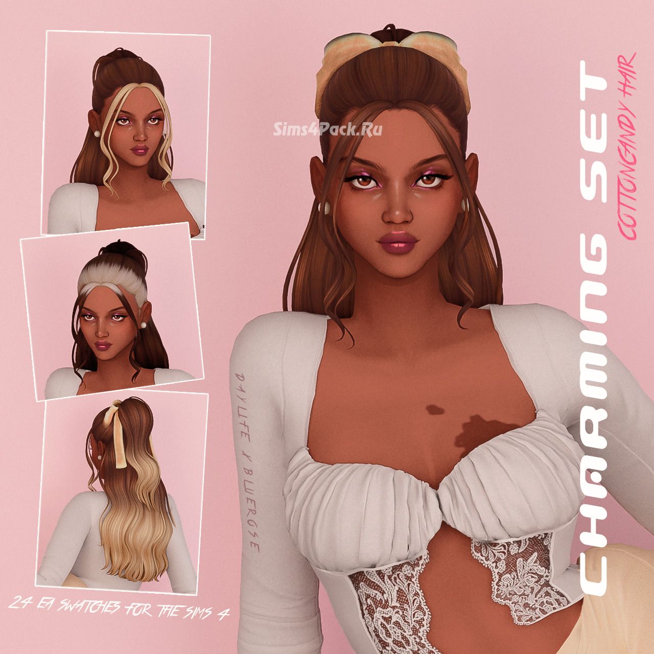 Женская прическа "CHARMING SET - Cottoncandy Hair"