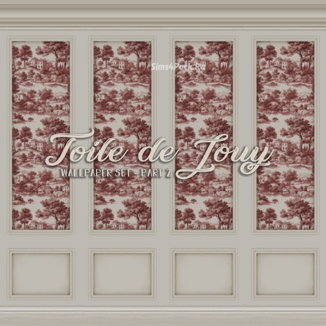 Настенное покрытие "Toile de Jouy Wallpaper Set - Part 2"