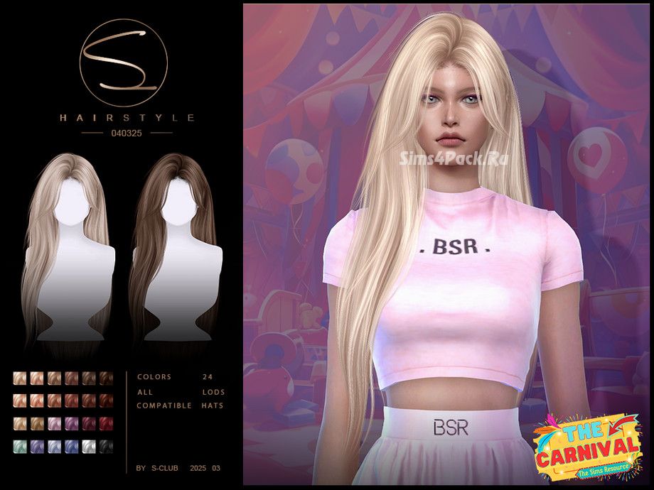 Женская прическа "LONG HAIRSTYLE 040325 (The Carnival)"