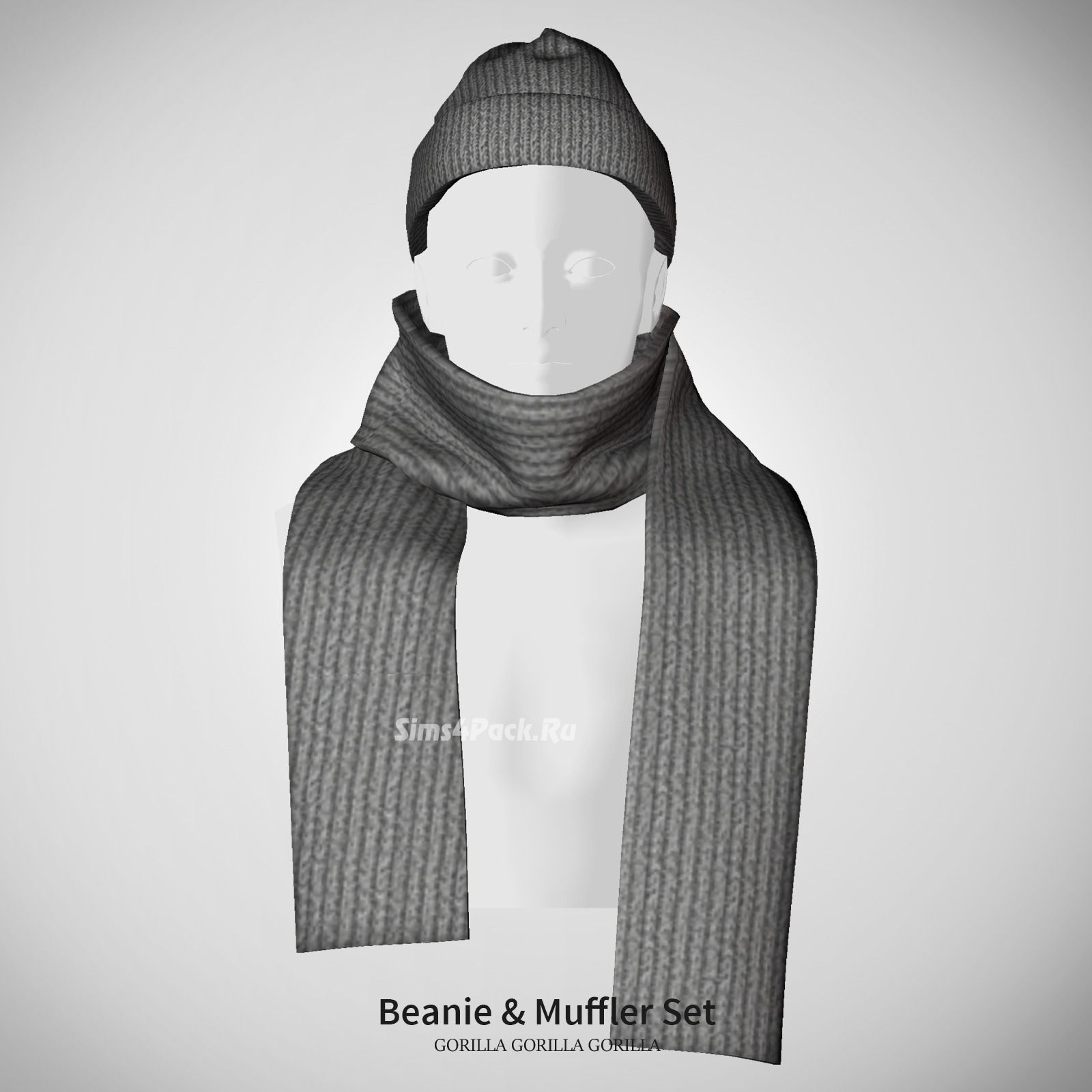Шапка и шарф "beanie & Muffler Set"