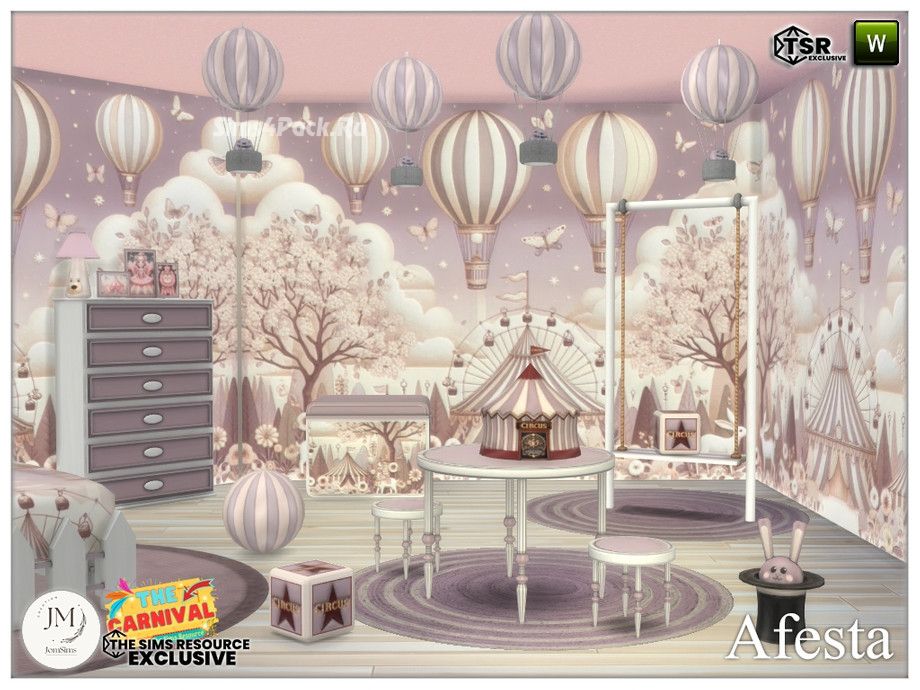 Набор декора для детской "The carnival Afesta kids bedroom 2 set"