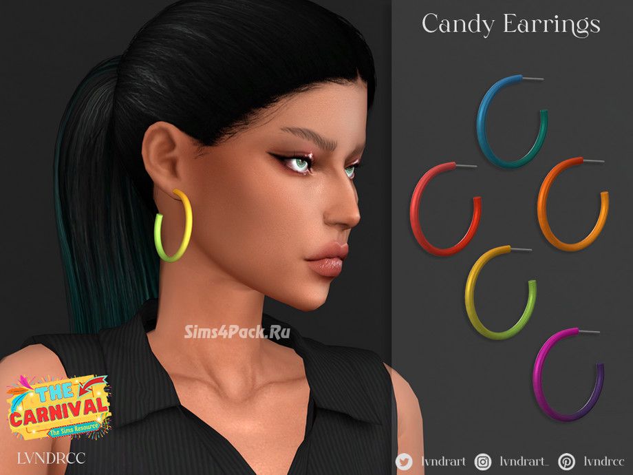 Серьги "(The Carnival) Candy Earrings"