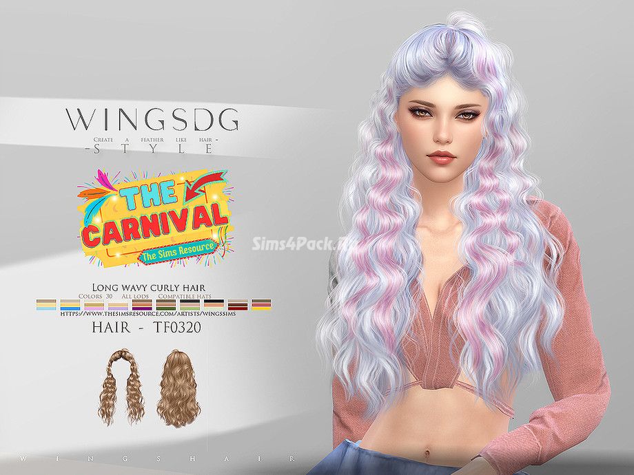 Прическа "WINGS-TF0320-Long wavy curly hair"