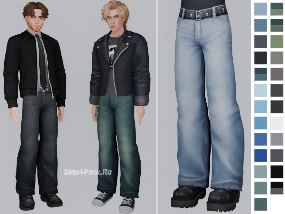 Джинсы для симов и симочек "Loose fit jeans"