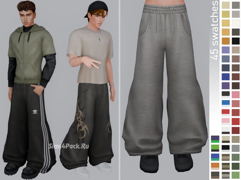 Спортивные штаны для симов и симочек "Baggy sweatpants"