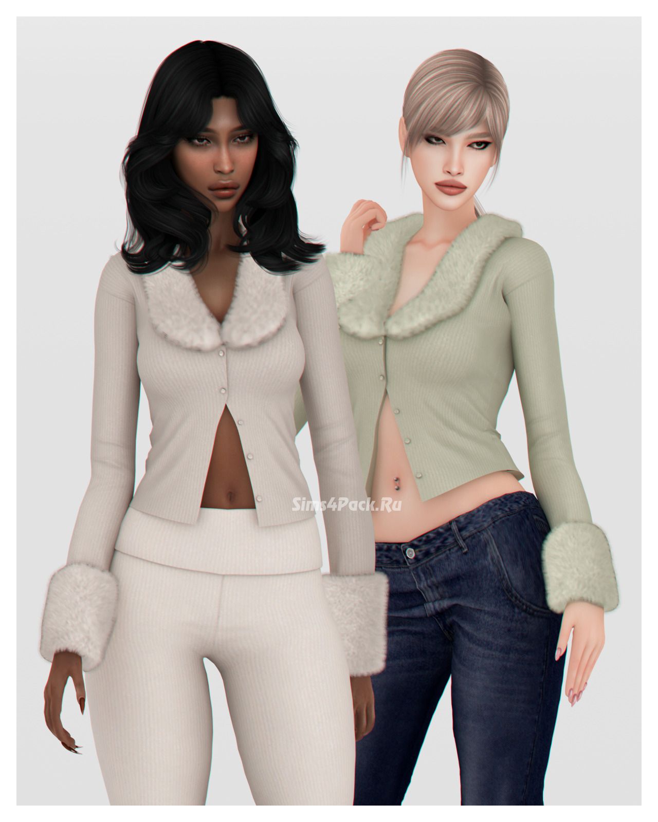 Кардиган для симочек "Angie Fur Cardigan"