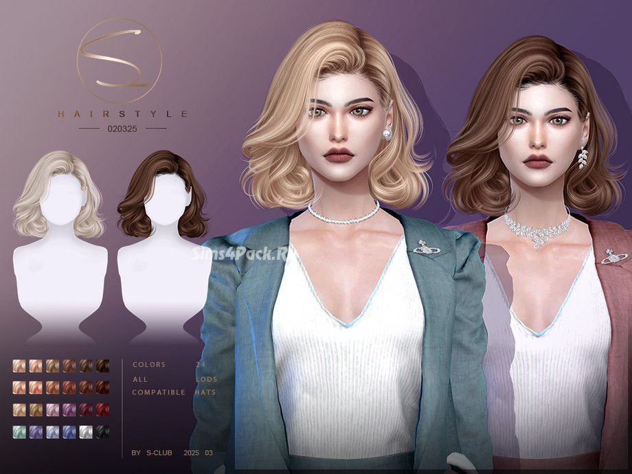 Женская прическа "Vintage short hairstyle 020325"