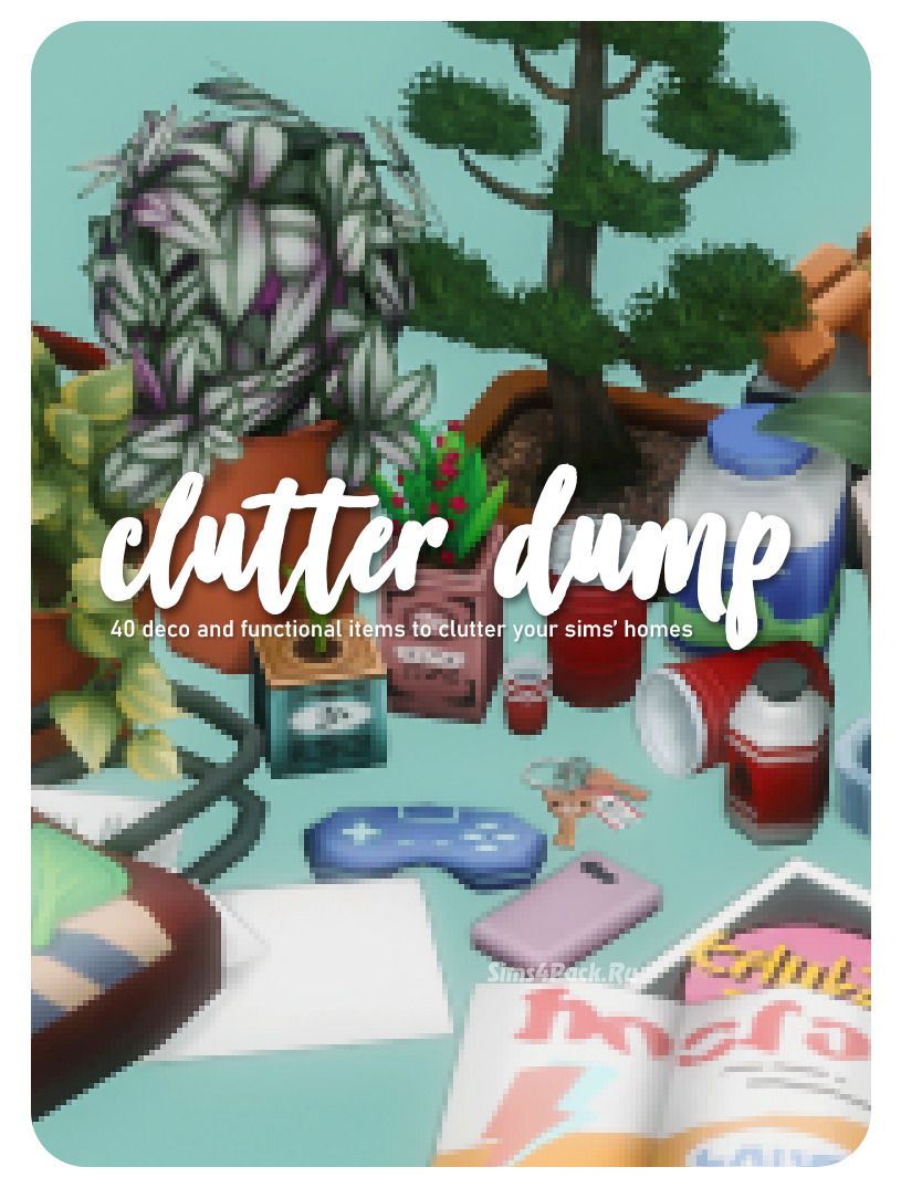 Большой набор декоративных и функциональных объектов "clutter dump"