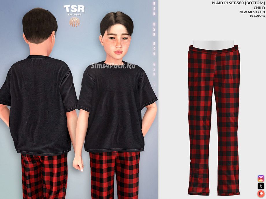 Пижама для мальчиков, малышей и младенцев "PLAID PJ SET-569 & PLAID PJ SET-570 & PLAID PJ SET-571"