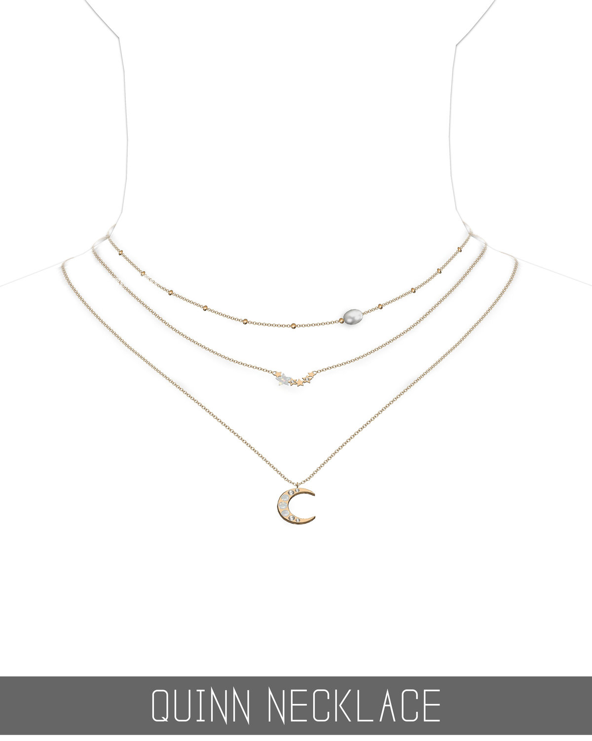 Комплект украшений "QUINN NECKLACE"