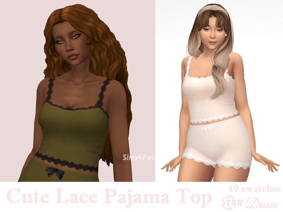 Пижамный комплект для симочек "Cute Lace Pajama"