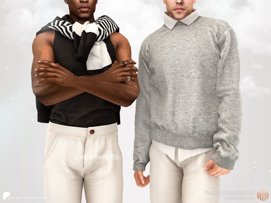 Комплект одежды для симов "Timeless Contrast Collection"