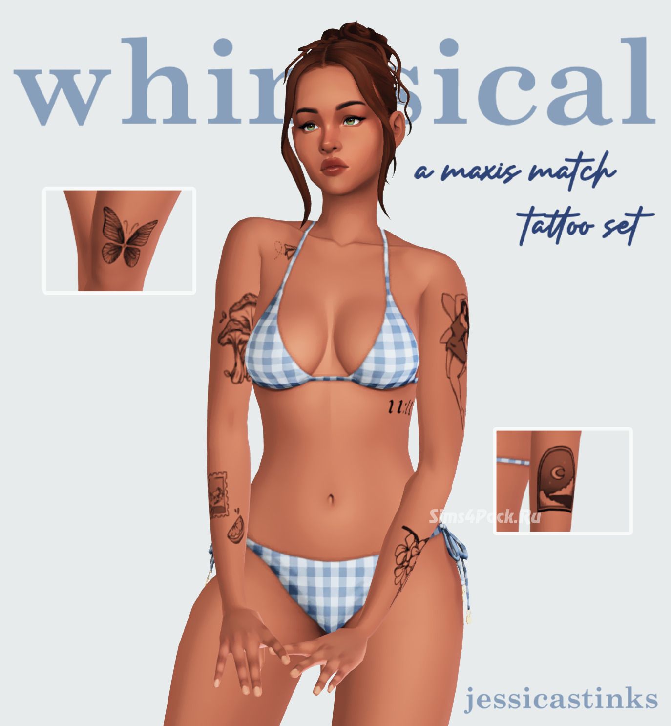 Тату сет "whimsical tattoos"