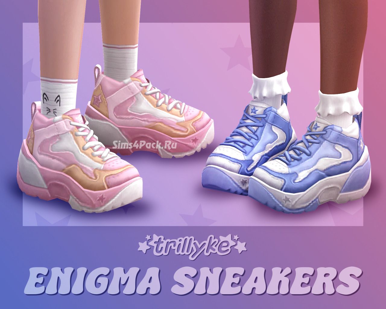 Кроссовки для симочек и симов "Enigma Sneakers"