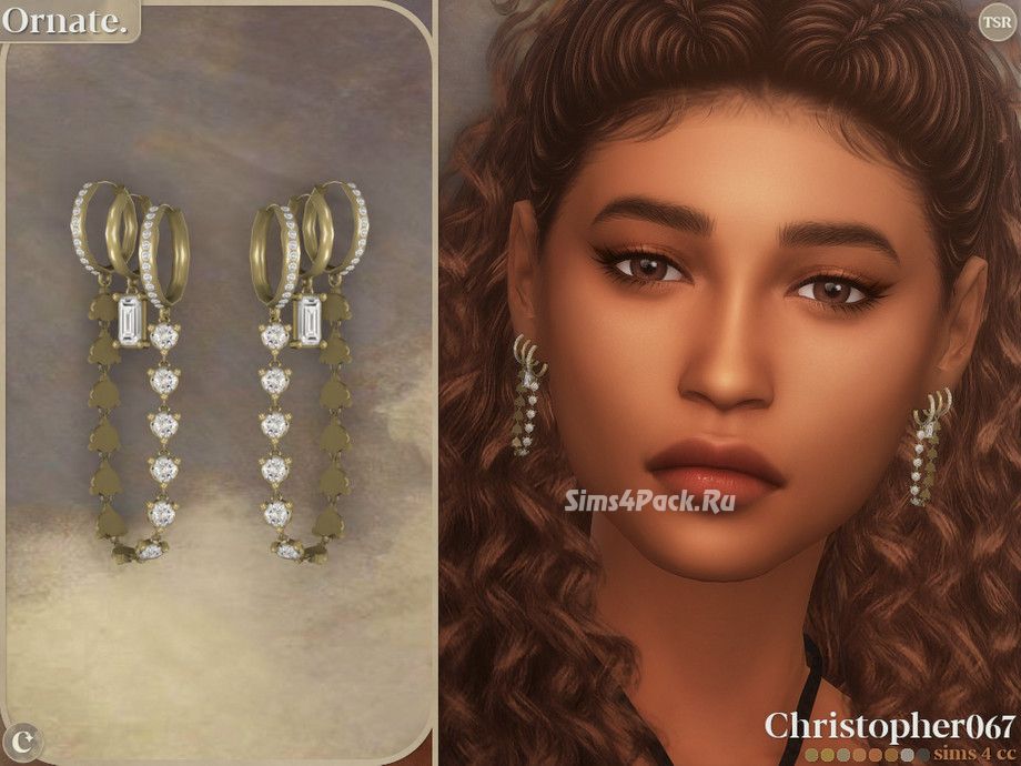 Серьги "Ornate Earrings"
