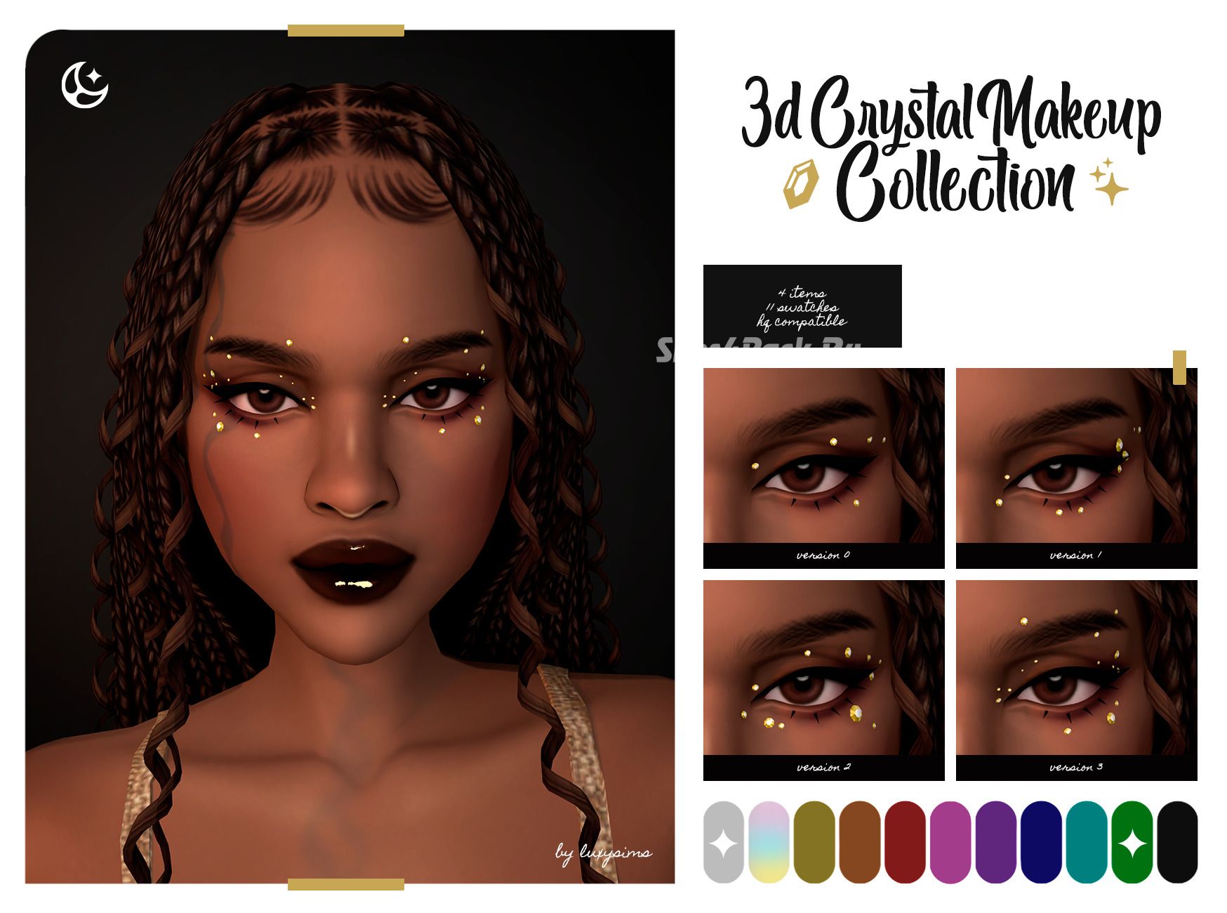 Кристаллы для лица "3D Crystal Makeup Collection"