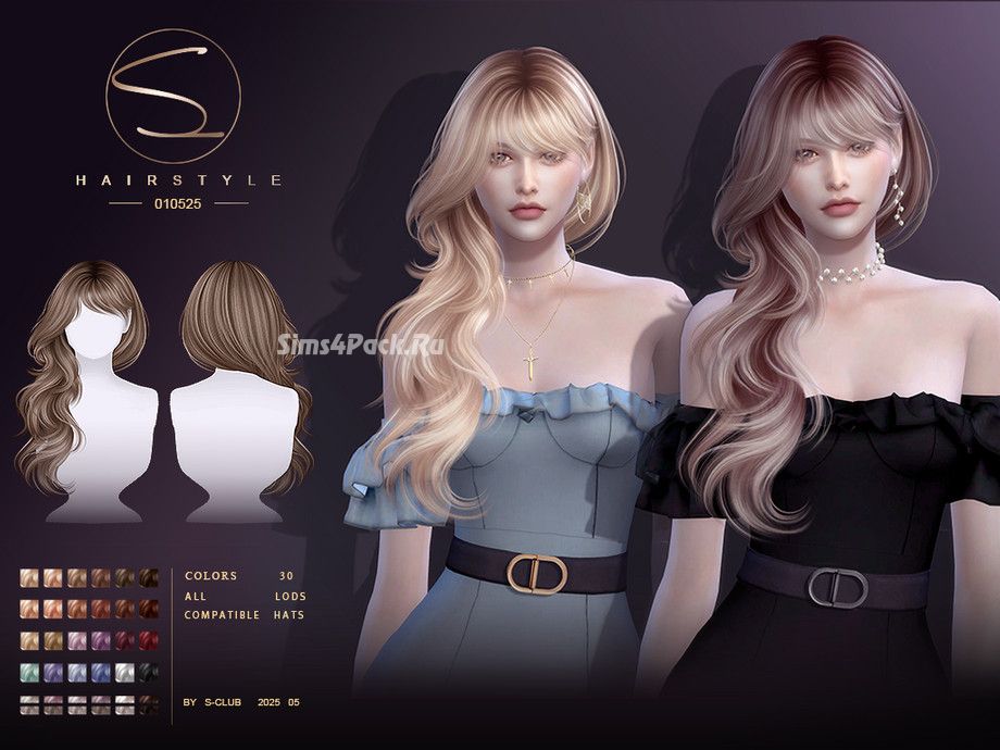 Женская прическа "wavy hairstyle 010525"