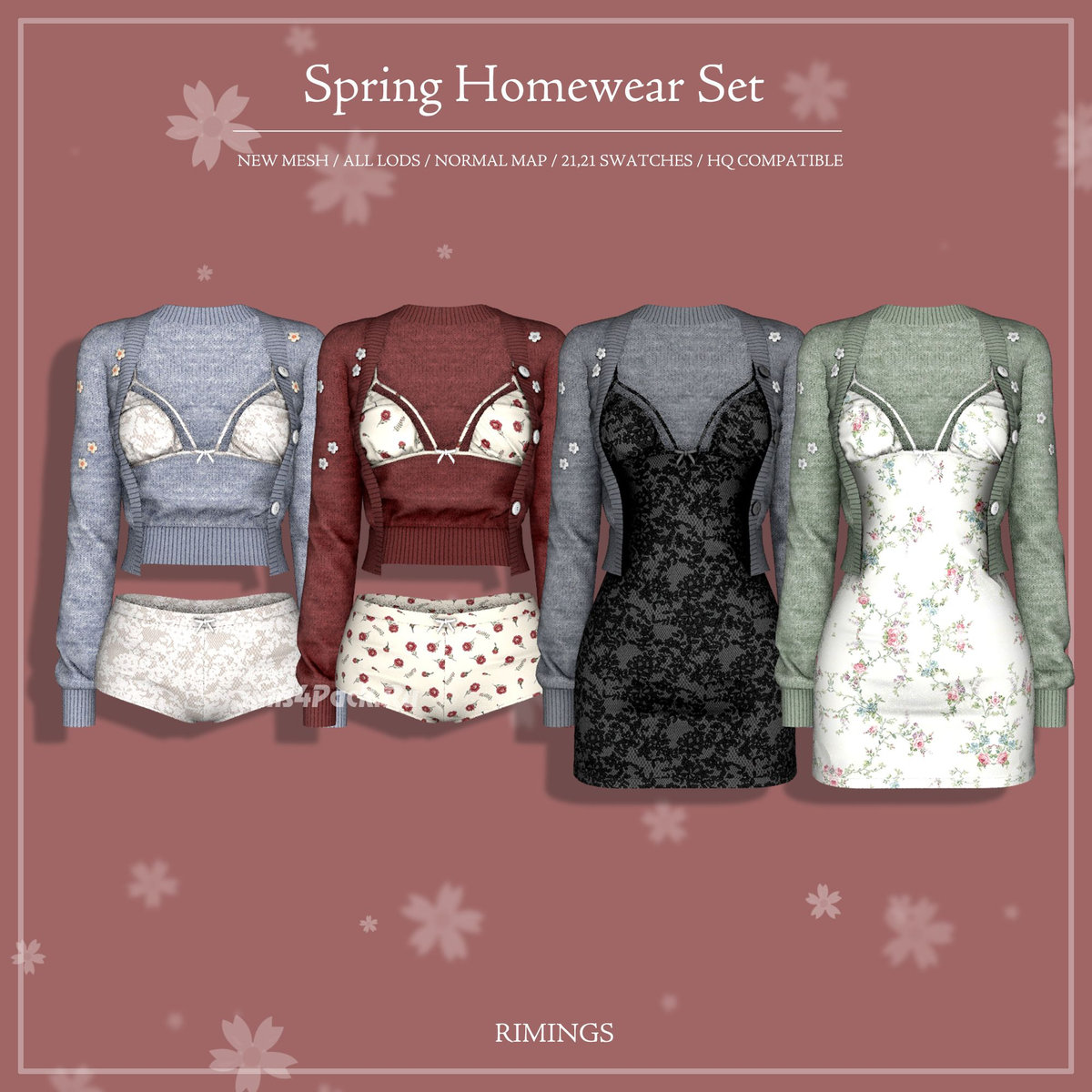 Домашние комплекты для симочек "Spring Homewear Set"